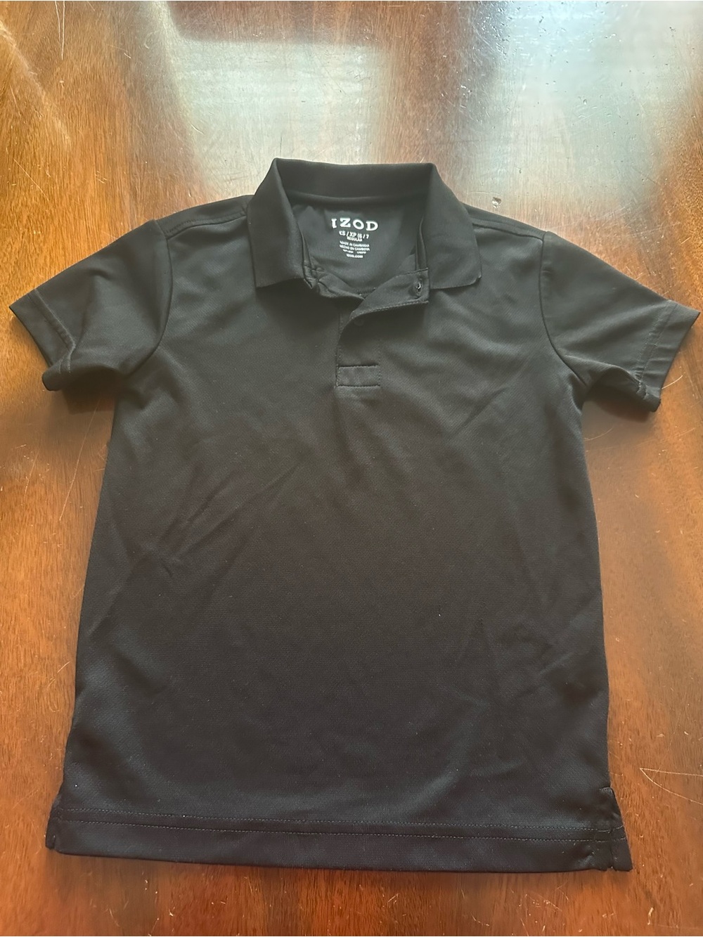 IZOD Kids Black Polo Shirt
